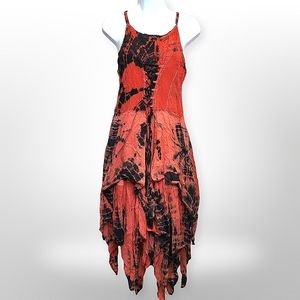Red Tye Dye Style Sundress